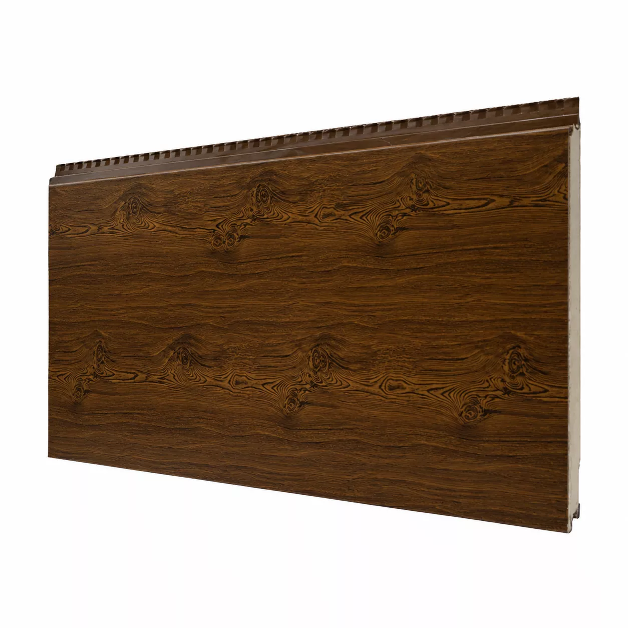 Panel Dinding Logam Butir Kayu Datar